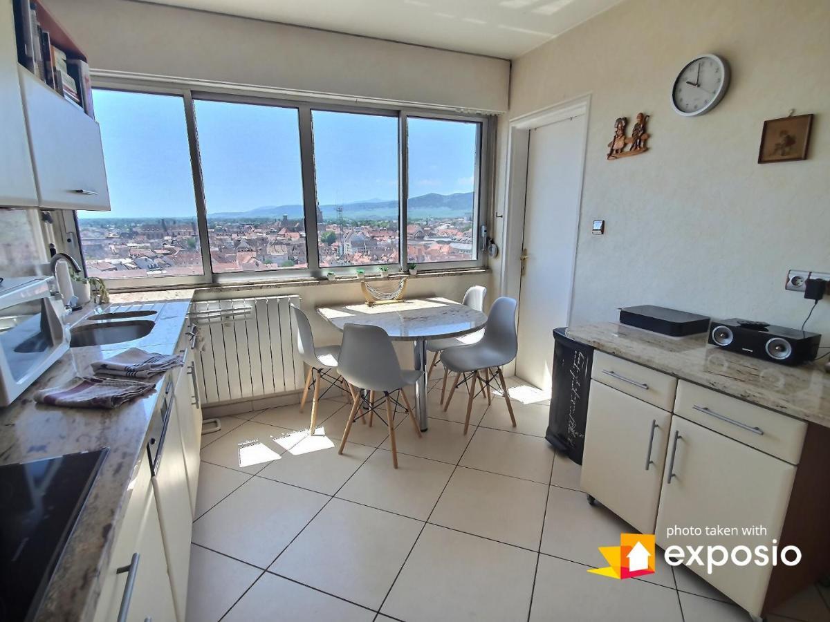 Bel Appartement Avec Vue Splendide Sur Toute La Ville De Colmar - Parking Gratuit Exteriér fotografie