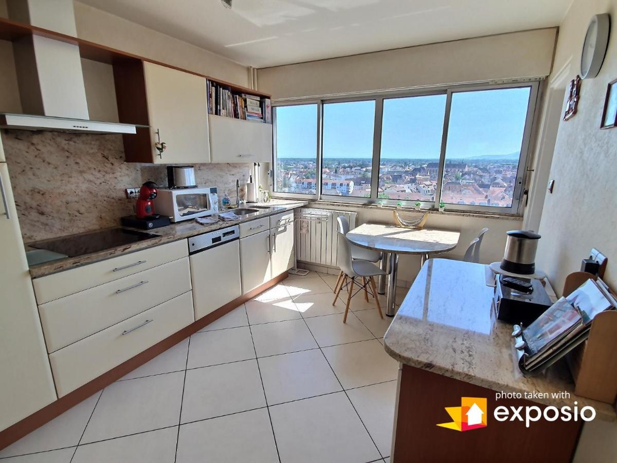 Bel Appartement Avec Vue Splendide Sur Toute La Ville De Colmar - Parking Gratuit Exteriér fotografie